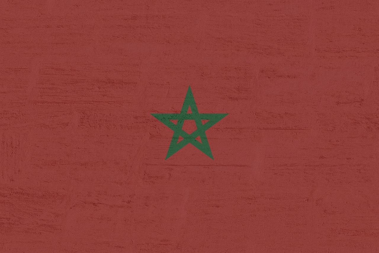 morocco, banner, flag